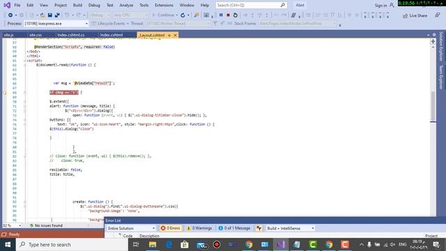 Remove/Replace default title in an Alert/Confirm message Box using javascript  in Asp.net Core