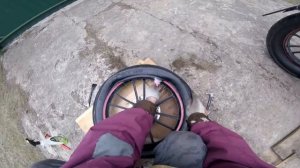 Широкая покрышка 150/80/r16 на мопед Stingray 125