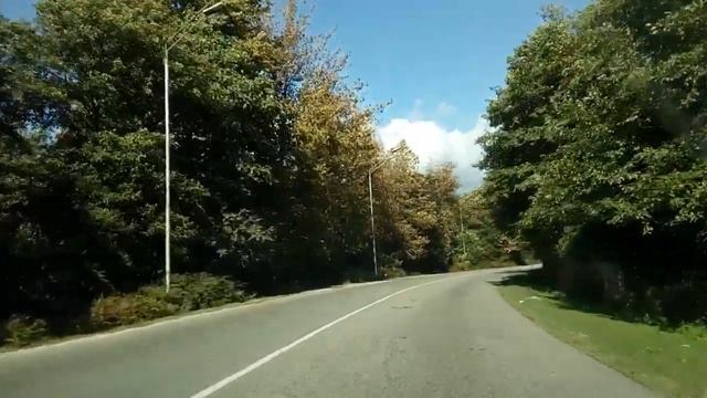 Абхазия - вид из окна машины 001 смотреть онлайн