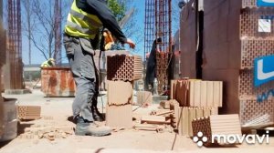 Как резать кирпич газобетон пеноблок Dewalt DWE396 Alligator и профессионально чем режут кирпич