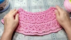 Кофточка крючком узором Лилии. Начало нового процесса.