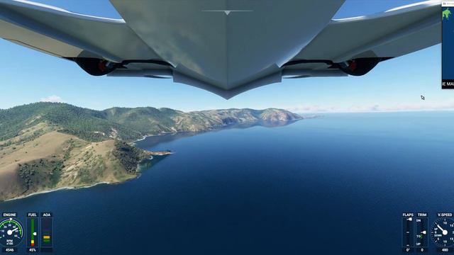 Flight around the Komodo Island, Indonesia and landing on Pink Beach (Icon A5) - MFS2020 смотреть онлайн