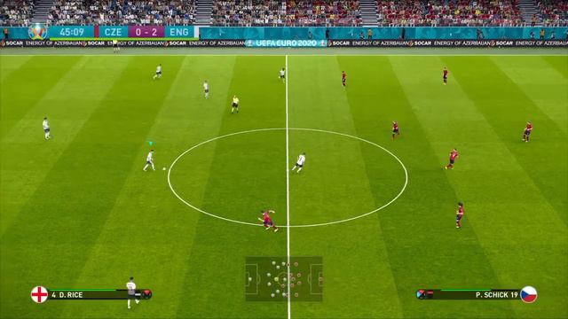 UEFA EURO 2020. Czech Republic - England. eFootball PES2021