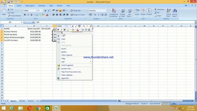 3-Microsoft Excel - Formatting and cut copy paste (it plus) смотреть онлайн