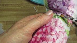 Hydrangea birdhouse Decoupage DIY