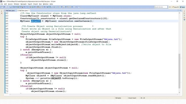 How many ways we can create an object in Java ? [Most Important Java Interview Question]
