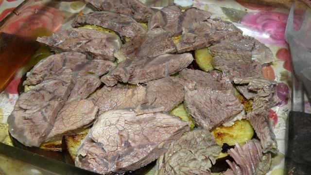 Телятина с баклажанами