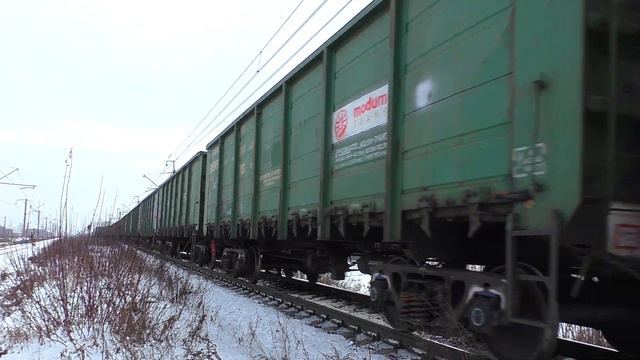 Выходит со станции на перегон ВЛ10К-964 с грузовым поездом смотреть онлайн