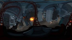 360 / VR Epic Godzilla vs Mecha Godzilla vs Monster Roller Coaster