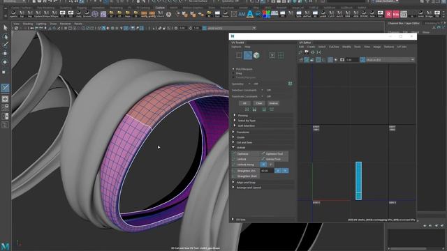Straighten UVs - Maya to Rizom Bridge