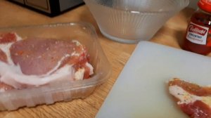 Мясо ? Приготовленное в Микроволновке за 10 мин.Тушеная? Капуста с Болгарским Перцем?