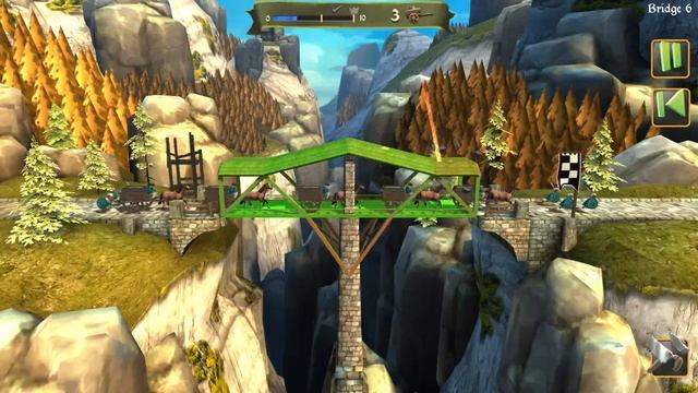 Bridge Constructor Medieval Chapter 2 Bridge 6 Solution смотреть онлайн