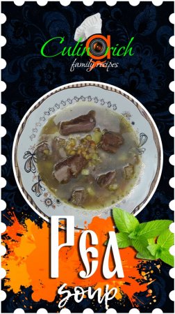 Pea soup with ribs - right recipe from «Culinarich»