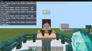 How to Spawn and Use NPC  Mob in Minecraft Bedrock