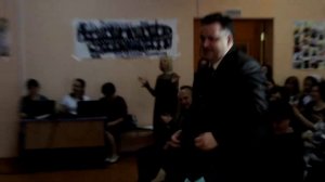 Выступление выпускников и слово директору школы №15 Уфы Илье Николаевичу Бражникову