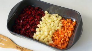 Винегрет из запеченных овощей