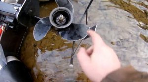 защита винта и редуктора меркури 15