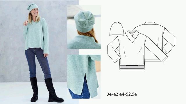 BURDA EXTRA Knipmode Fashionstyle 22023 photos and technical drawings BURDA knipmoda february 2023