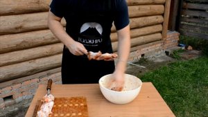 Шашлык из крыльев индейки.