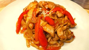 ЛАПША ВОК с овощами в домашних условиях. Подробный способ приготовления.