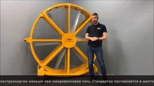 Большой мобильный вентилятор ВЕТРОМАСТЕР в демо-зале в Москве