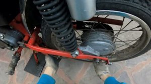 Мопед Верховина-6 после зимней спячки. Открыл сезон