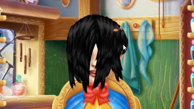 Настоящая стрижка для Белоснежки - игра для девочек смотреть онлайн