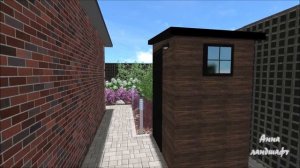 Ландшафтный дизайн 3 сотки с террасой