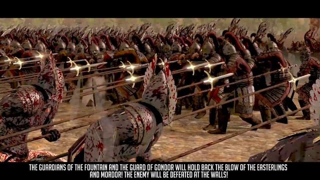 Men of Gondor VS Mordor Easterlings | 22,000 Units | Lord Of The Rings Cinematic Battle смотреть онлайн