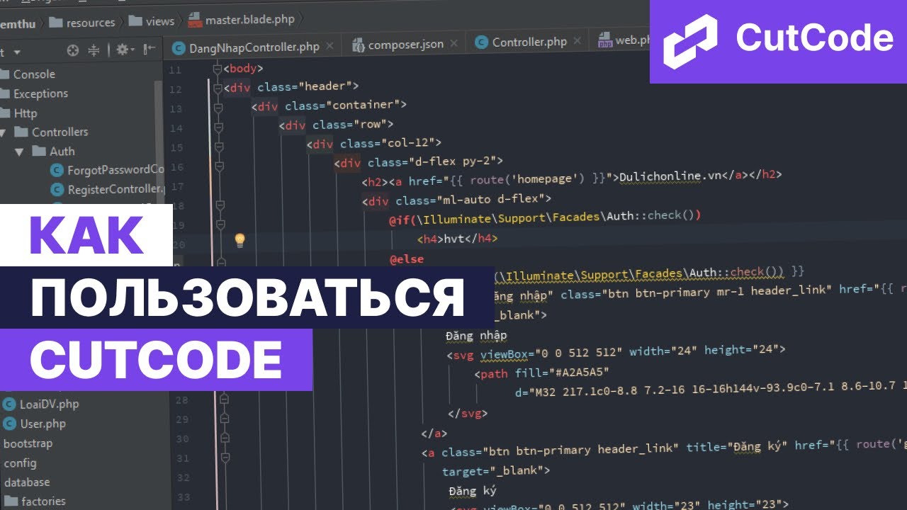 Как пользоваться CutCode. Стань Laravel и Livewire профи