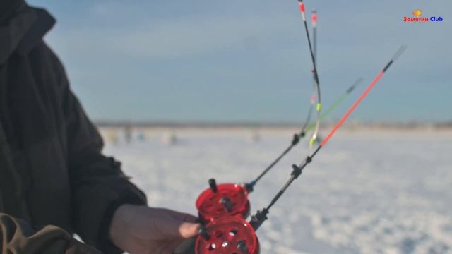 Удочки в сборе с Карбоновыми хлопушками для ловли рипуса и сига Зимняя рыбалка смотреть онлайн