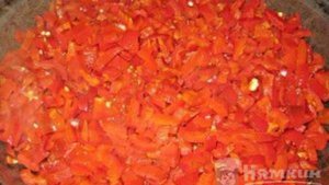 Овощная закуска с фасолью в томатном соусе