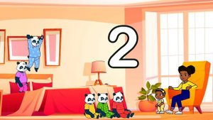 Five Little Pandas Jumping on the Bed | Gracie’s Corner Nursery Rhymes + Kids Songs