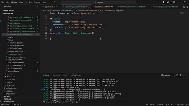 Basic NGRX example | implement counter app using ngrx | Angular 16- NGRX Tutorial смотреть онлайн