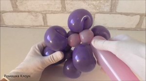 ЦВЕТОК ИЗ ДЛИННЫХ ШАРИКОВ как сделать Balloon Flower DIY Flores con Globos GLOBOFLEXIA