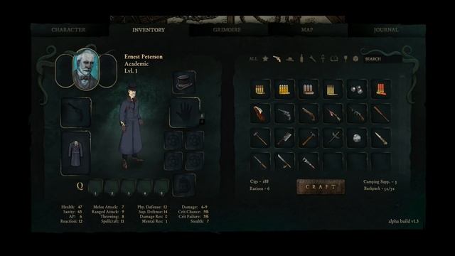 Stygian: Reign of the Old Ones Inventory System