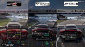 Assetto Corsa vs GT Sport vs Forza 7 - Porsche 911 RSR at Nurburgring Comparison Gameplay