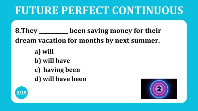 English Grammar | Grammar Test | Future Perfect Continuous Tense | Test- 12 | Improve your English
