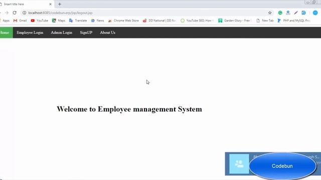 Employee Management project in java with source code
