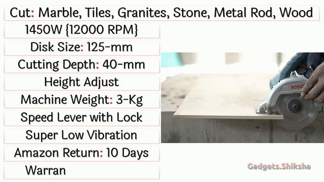 ? 1450W Bosch GDC 141 Marble Cutter Machine | 5000 रुपए से कम कीमत में सबसे दमदार स्टोन कटर मशीन