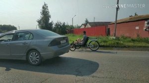 Самодельный грузовой трехколесный велосипед
