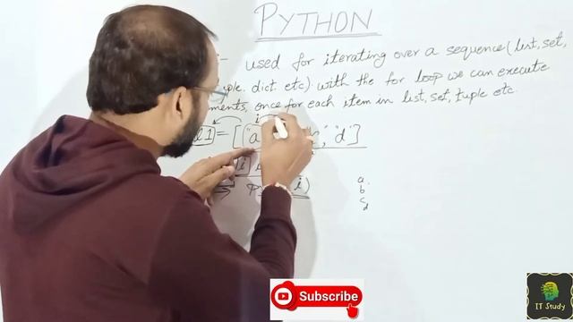 For Loop in Python | (With Example) | 7 Lecture | #it_study