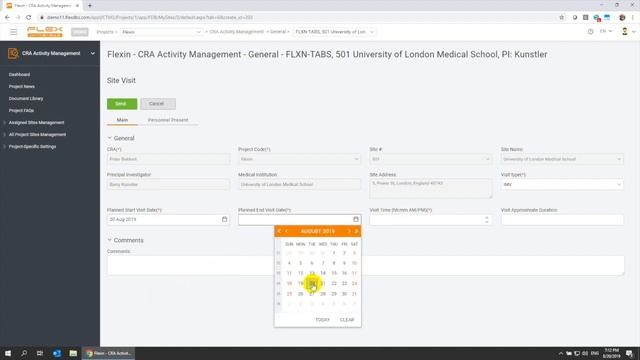 Flex Databases CTMS - CRA Activity Management смотреть онлайн