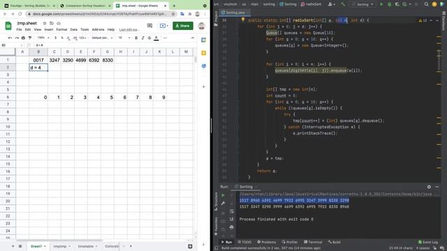 [Java] Sắp xếp theo ký số - Radix sort смотреть онлайн