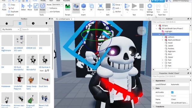 Roblox Modelling | 3D Last Breath Sans Phase 1 and 2 смотреть онлайн