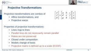 Camera Calibration (Lecture 6, Part 1)