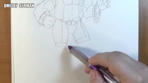 How to draw Bebop, ninja turtles, Как нарисовать Бибопа