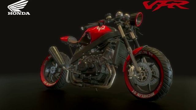VFR 750 streetfighter Project смотреть онлайн