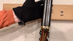 Обрез двустволки США латунь, Double-barrel shotgun, USA 1868, Denix 1113