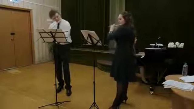 Johann Joachim Quantz Andante for 2 Flutes and Piano/Андрей Костягин/Галина Костягина